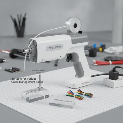 주문 케이블 묶기 W2.5 L100mm 자동 케이블 묶기 도구 AC220 볼트 미니 펀들 디아 2mm 다양한 케이블 관리 작업에 적합 online manufacture