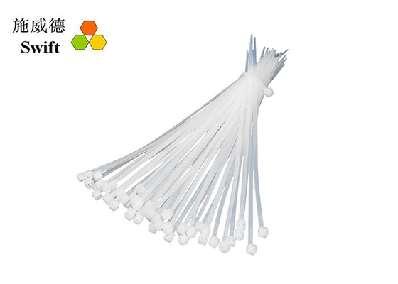 주문 백색 나일론 케이블은 2.5*120mm 8kg 장력 강도 UL RoHS 증명서를 묶습니다 online manufacture