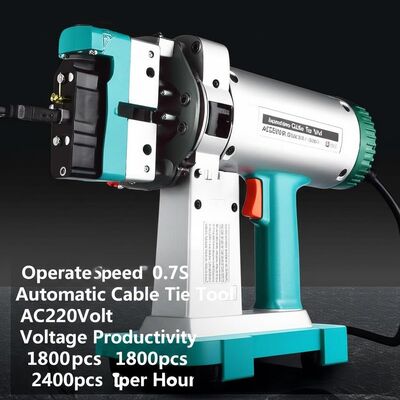 작동 속도 0.7S 자동 케이블 묶기 도구 AC220 볼트 전압 펀들 생산성 시간당 1800pcs 2400pcs 케이블 관리 솔루션